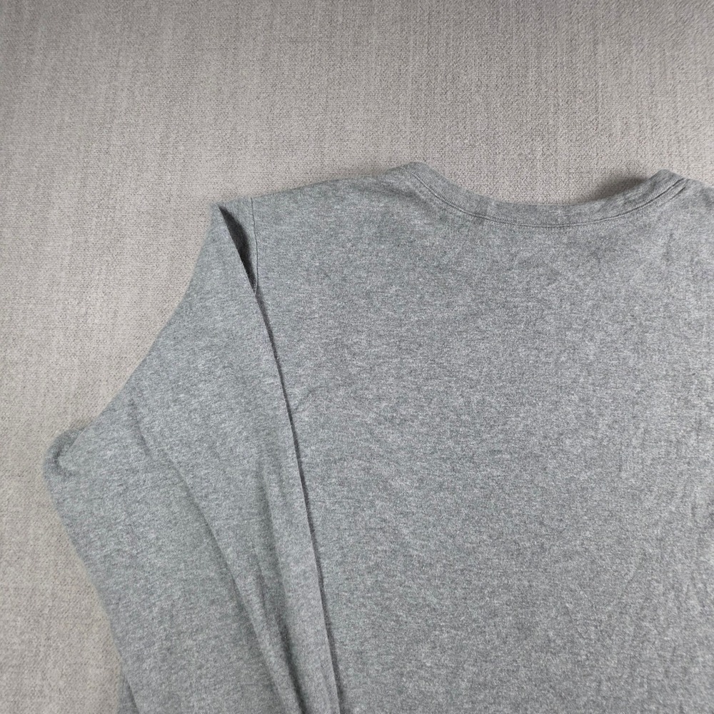 Lands' End T-Shirt Womens XL Gray Long Sleeve 100% Cotton Crew Neck Basic Tee - Picture 13 of 16
